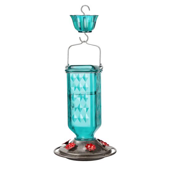 Кормушка для колибри Подвесная кормушка для птиц с муравьиным рвом Уличная кормушка для колибри с 6 кормовыми отверстиями для декора сада и заднего двора