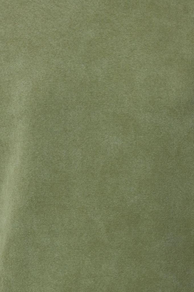 Women's Fashionable Stylish Sweatshirt Emerald Green Antique Faded Effect Thick Fleece Inside Oversize Wide Fit Sweatshirt