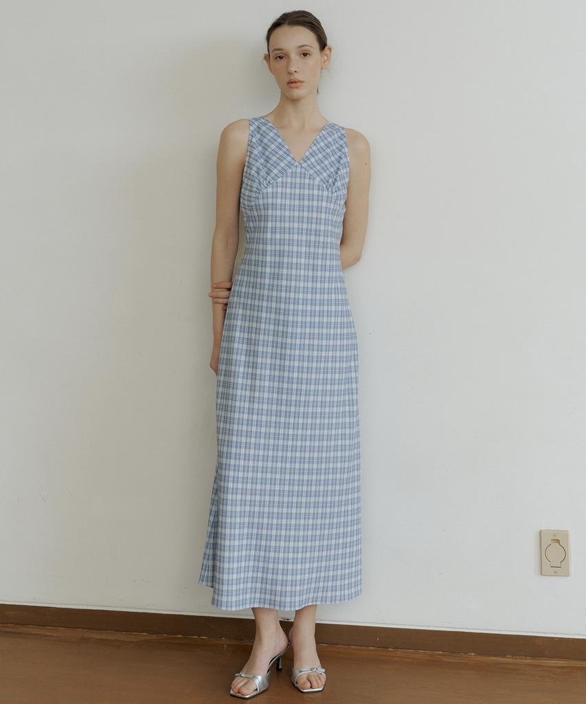 Otte Luna Check Bustier Ops_Check Blue