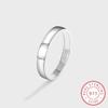Simple Wide Face S925 Sterling Silver Ring for Men's Classic Wide Silver Ring Daily with Sterling Silver Jewelry Couple Ring