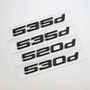 3D ABS Black Logo 520d 518d 525d 523d 528d 535d B7530d Emblem Letters Car Trunk Sticker For E60 E34 F10 G30 E39 Accessories