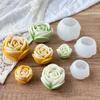 Multi Size 3D Flower Shape Silicone Rose Mold Candle Mould Handmade Soap Mold Wedding Cake Decor Jelly Valentine's Day Gift DIY