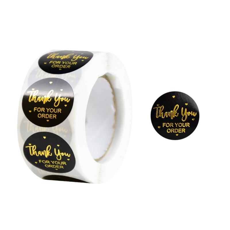 500 шт. круглых этикеток, благодарственных подарков, наклеек, крафт-бумаги, подарочных коробок для конфет, сумок, свадебных, праздничных, для дня рождения, вечеринок, украшений