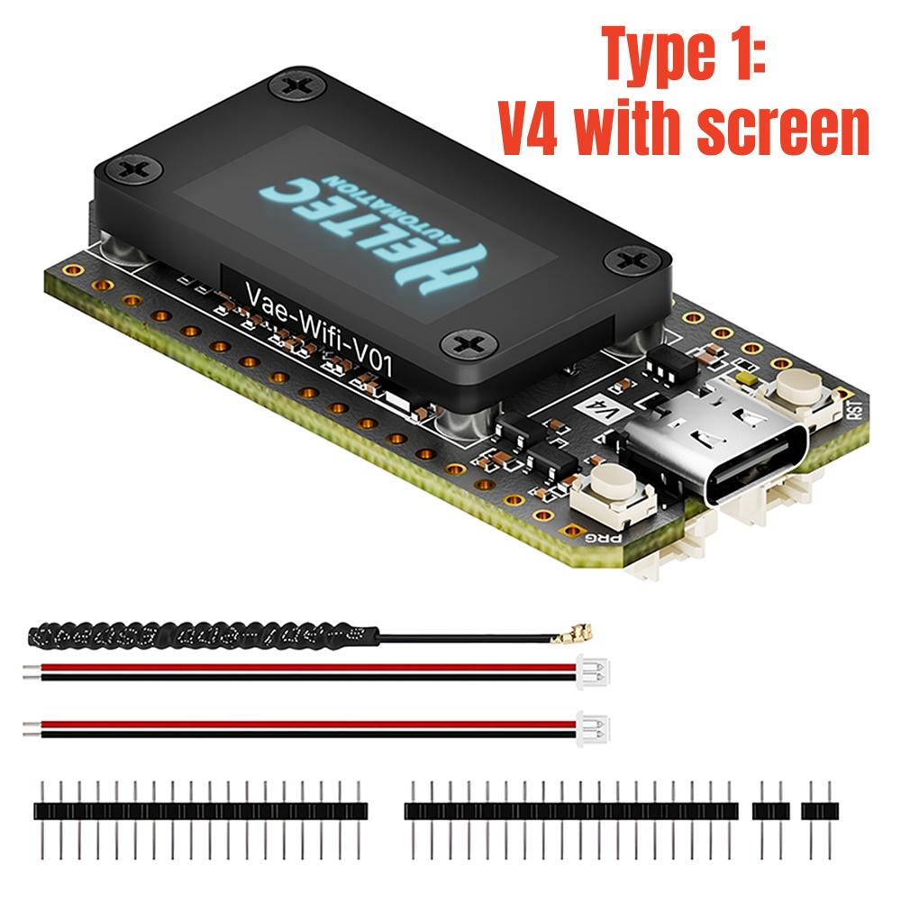 Новая отладочная плата Heltec LoRa 32 V4 Meshtastic ESP32 SX1262 0,96-дюймовый OLED с питанием от солнечной батареи Сеть Mesh GPS WiFi LoRa BLE Низкое энергопотребление