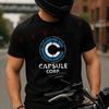 Funny Printing Capsule Corp Motorcycle T-Shirt Cotton Cute Men T Shirts Summer Casual Short Sle