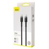 Kabel Usb-C Do Usb-C Baseus Cafule, Qc 3.0, Pd 2.0, 100W, 5A, 2M (Szaro-Czarny)