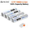 PALO 18650 1500mah Battery 3.7V 18650 Lithium Li-ion Rechargeable Pointed Head Battery Battery 18650 For Flashlightmah Battery