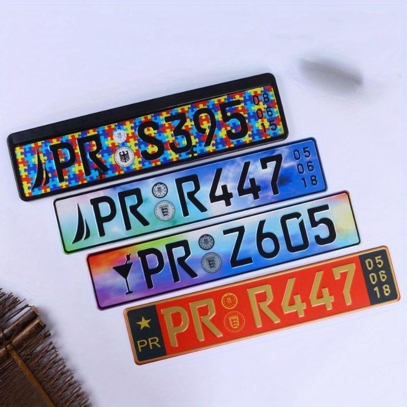 Декоративный держатель номерного знака для внешней торговли, европейский регламент, американский регламент, полуфабрикат, пустая автомобильная бирка, декоративная подвеска