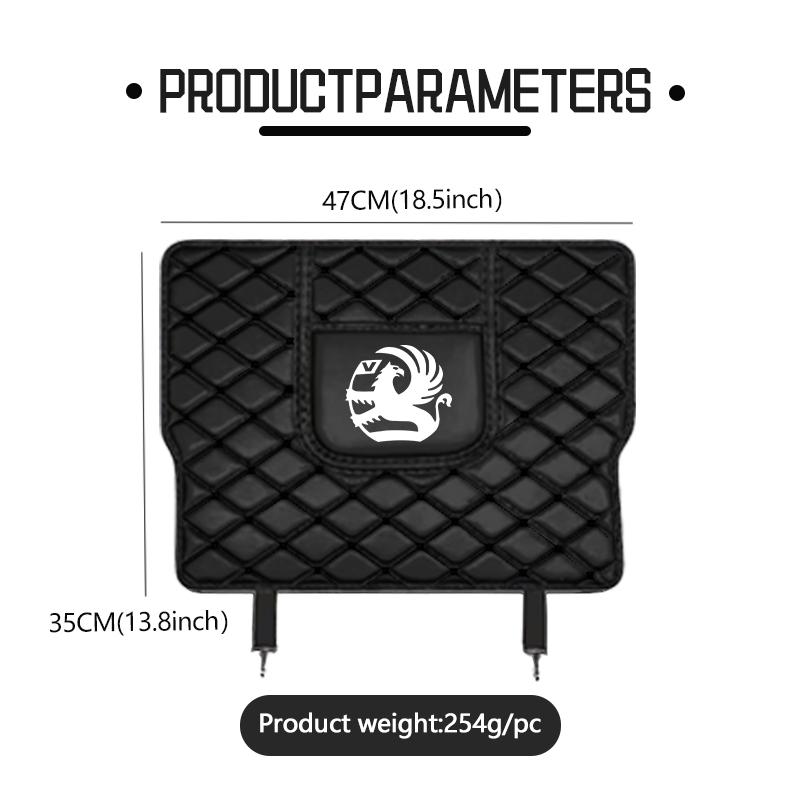 Car Seat Back Protection Anti-Kick Pad Rear Seat Storage Bag Auto Accessories For Vauxhall VXR8 Insignia Vivaro Zafira Combo