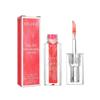 Color-changing lip oil moisturizes and cleanses cuticles to plump up lips in multiple colors