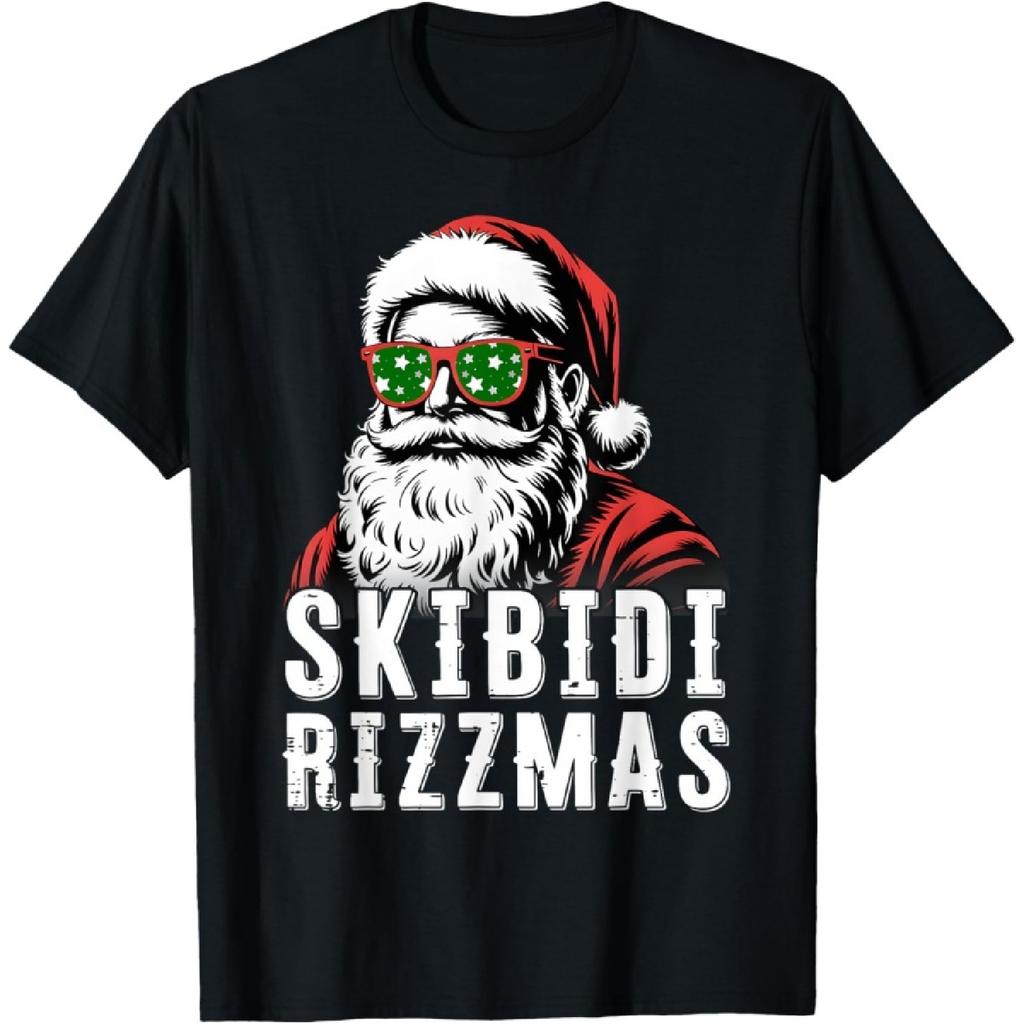 Skibidi Rizzmas Рождественский Rizz Санта-Клаус Харизма Xmas Ребенок Футболка