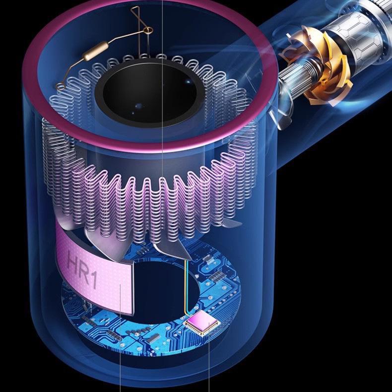 Бесшумный фен для волос Mou Sen Model, высокоскоростной, с постоянной температурой и функцией быстрой сушки отрицательными ионами, для домашнего использования