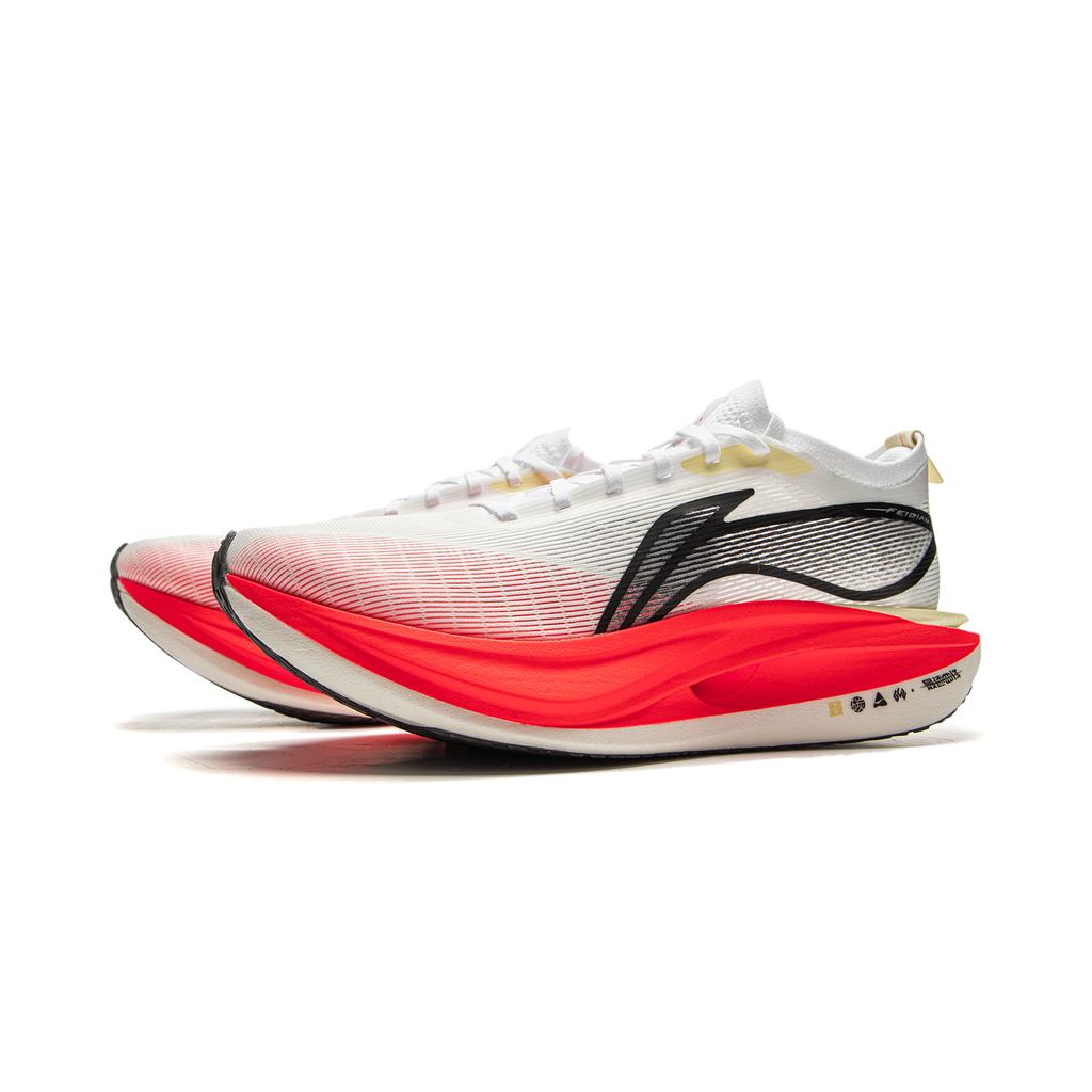 Кроссовки для бега Li Ning Feidian 5 Elite Ultra Light Technology Carbon Plate унисекс, стандартные белые ARMV003-1