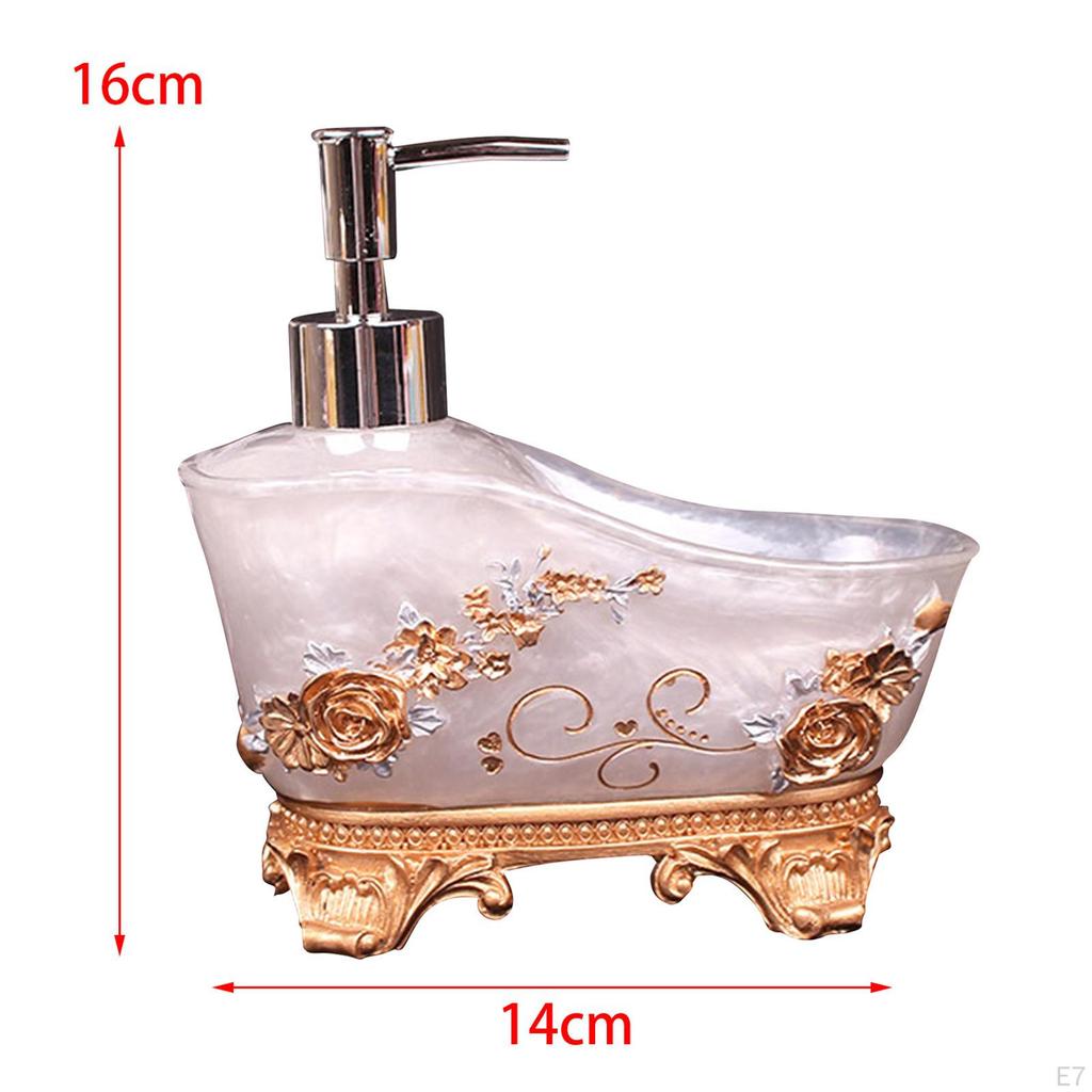 Дозатор для жидкого мыла, контейнер для мытья рук, смола, 1 шт., лосьон с помпой, шампунь