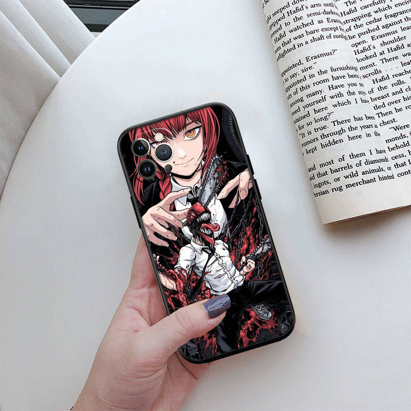 Чехол для телефона ED13 Chainsaw Man для iPhone 6 6s 7 8 11 12 13 14 15 XS Pro Max XR X SE Samsung S20 S21 S22 S23 S24 FE Ultra Plus Lite S21S A55