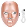 Светодиодный фотонный аппарат для омоложения кожи, удаление прыщей, цветная светотерапия, защитная маска для лица, золото
