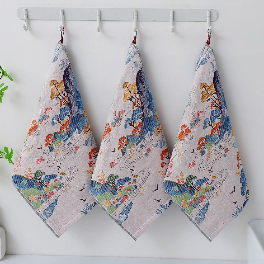 4 Layer Cotton Gauze Large Hand Towel Soft Kitchen Towel Pure Cotton Face Towels  Home Restaurant