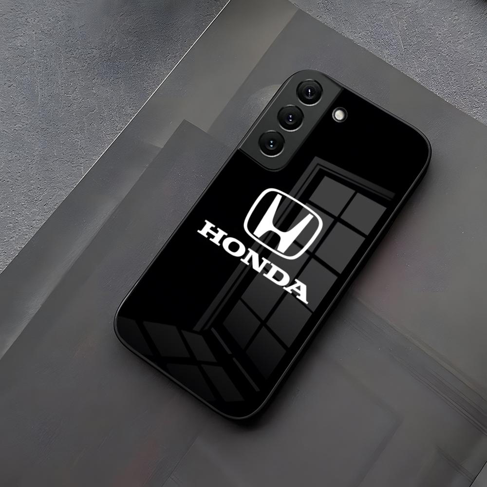 H-hondaes Performance Cars Phone Case Glass For Samsung Galaxy S23 S25 S24 S21 S22 S20 Ultra Fe Plus A34 A15 A25 A52 A53 M54 Cov SM1