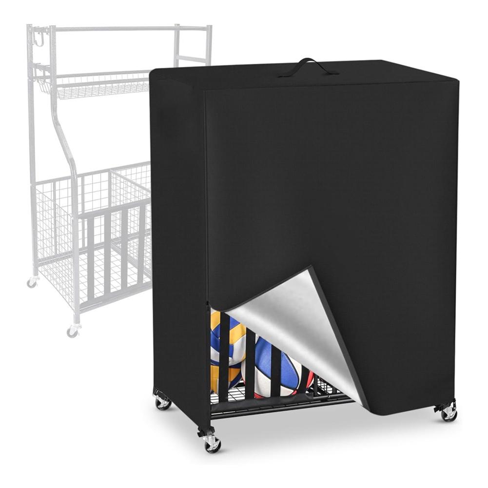 1 шт. Чехол для стойки для баскетбольных мячей 97*46*115см Ткань Оксфорд 420D Чехол-органайзер для спортивного инвентаря для гаража для хранения мячей Чехлы Запчасти