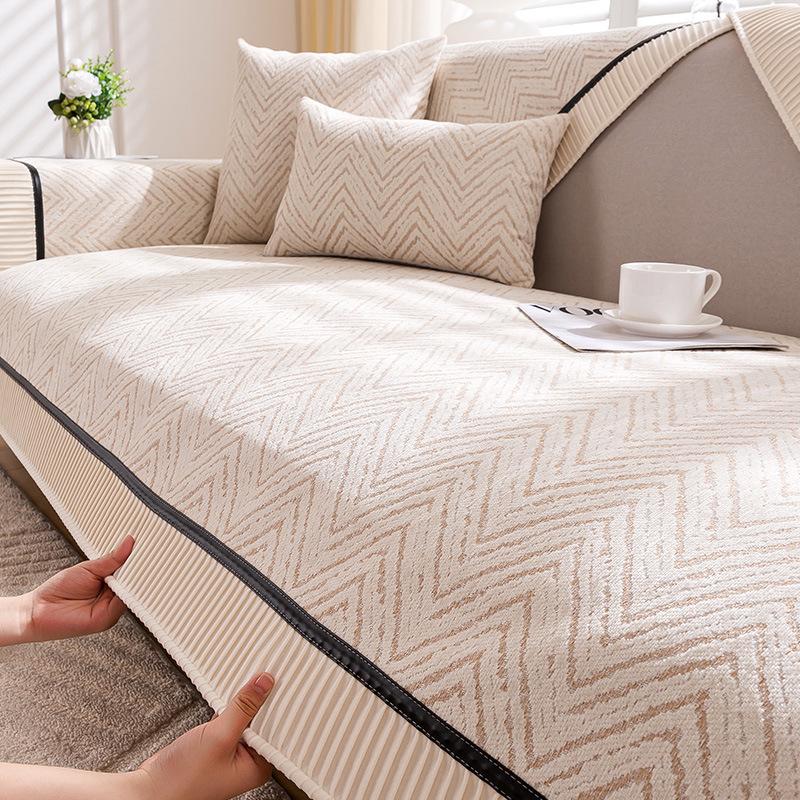 Light Luxury High-End Chenille Sofa Cushion Universal In All Seasons New Non-Slip Seat Cushion Leather Sofa Cover Cover Cloth