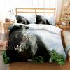 Животное Динозавр 3D Принт Постельное Белье Комплект Пейзаж Одеяло Роскошный Комплект Пододеяльника Домашний Текстиль Декор Полный Квин Кинг Односпальный Размер Мальчик