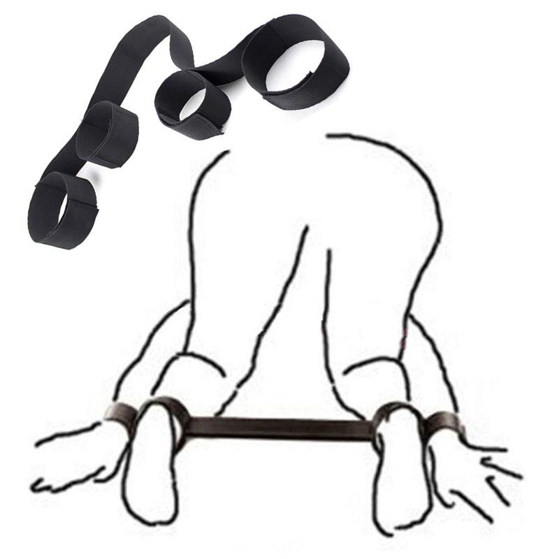 Секс для взрослых женщин Бондаж Игрушки Кровать Реквизит Наручники Браслет на лодыжку Эротический комплект Регулируемый Многоразовый БДСМ Порно Игрушки Сексуальный Магазин Товары