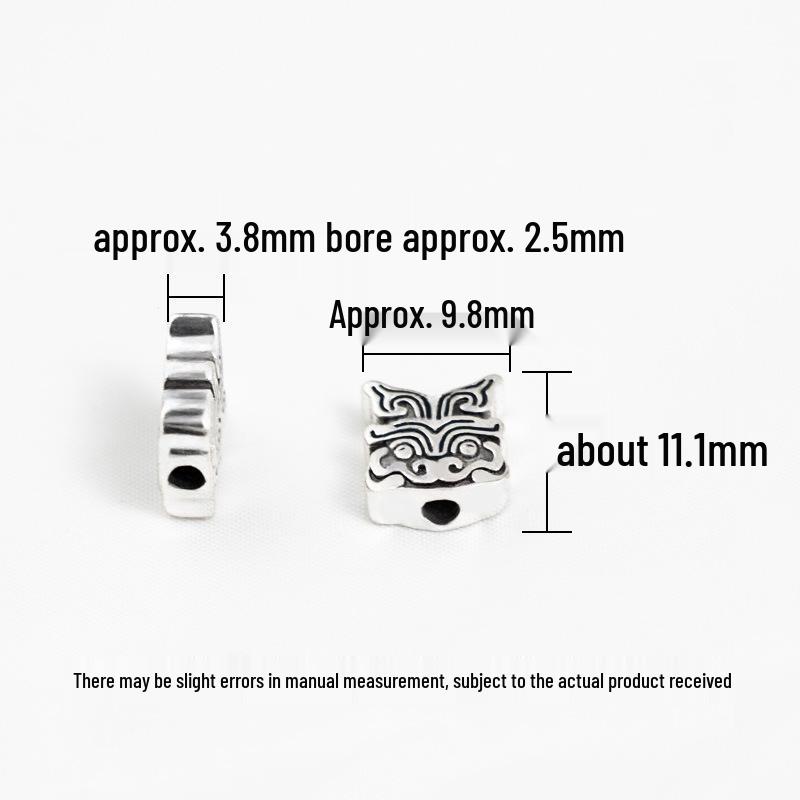 Браслет с головой Будды, узором даосской мантры, благоприятным облаком и семенами бодхи.