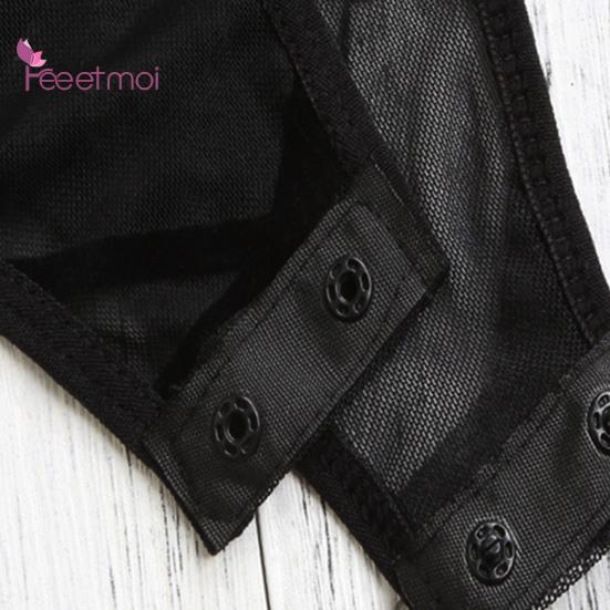 Bodysuit Underwear Sheer Mesh Sexy Slim-fitting Sleep Colthes See Sexy Wear Through Underwear