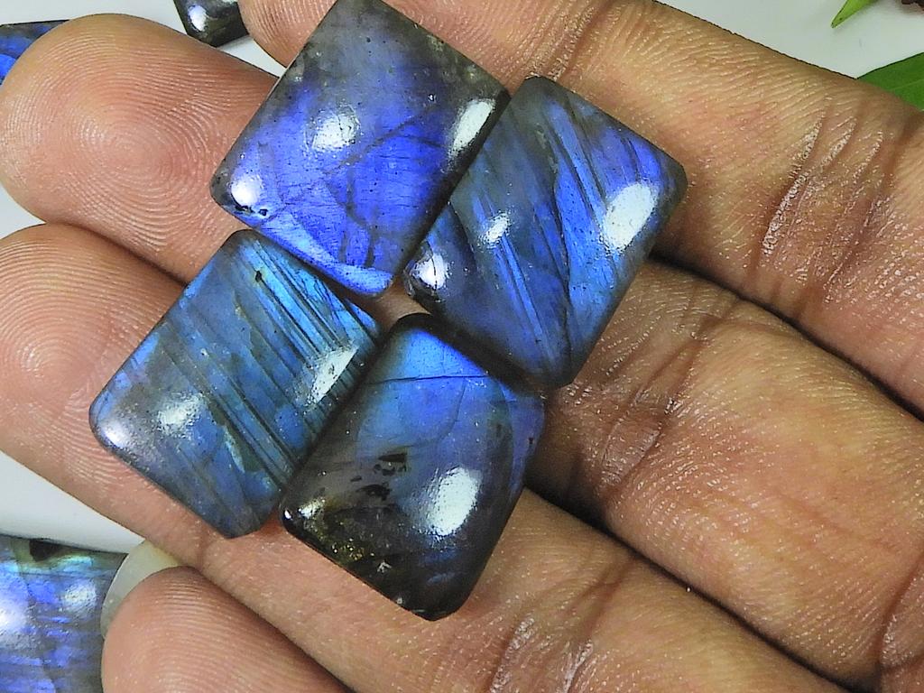 13 шт. натуральный лабрадорит односторонний кабошон и восьмиугольный драгоценный камень шахматной огранки LM-1225