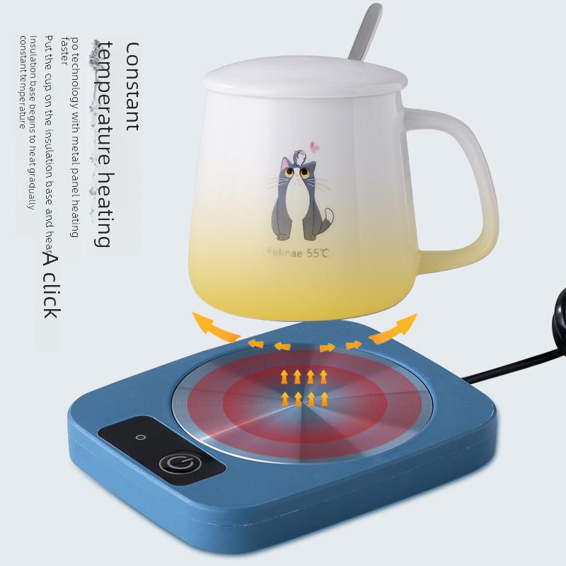 Подогреваемая подставка для кружки в офисе – зимний подарок с постоянной температурой