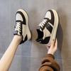 Spring and Summer New Inner Height Increase Leather Platform Student Casual Single Shoes Low Top Comfortable Sports Forrest Gump Shoes Women