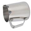 304 Stainless Steel Coffee Cup with Inner Scale Pointed Mouth Milk Frothing Cup for Home Kitchen 350ml