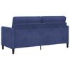 Storage Sofa Set 2 pcs Police Blue Polyester
