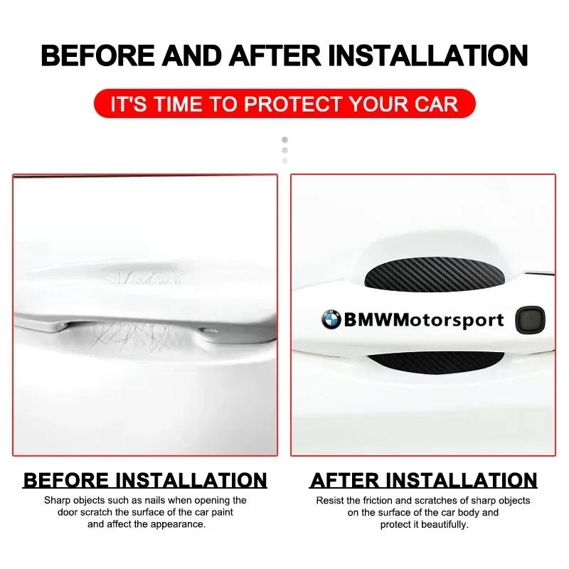 BAAN1 Car Sticker 2026 8Pcs Car Protection Film Styling Door Sticker Auto Handle Anti Scratch Protection Film For BMW F30 F10 E90 F20