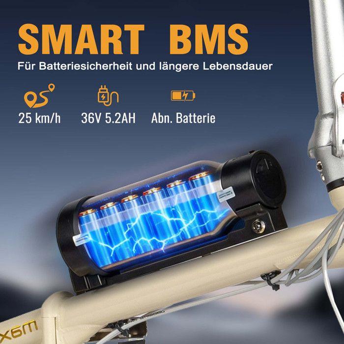 Vélo électrique - Maxturn Smart20 - Moteur 250 W - Batterie 36V 5,2 Ah - Autonomie 30–40 km - Roues 20"