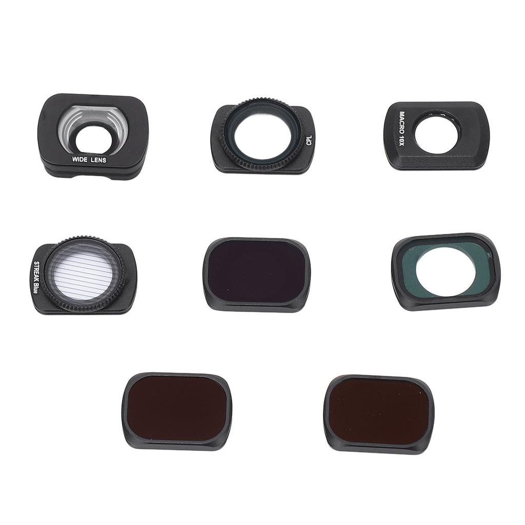 Camera Filter Set 8 In 1 Wide Angle Macro 14 ND16 ND64 ND256 CPL8 Drone ND Filters Set for Osmo