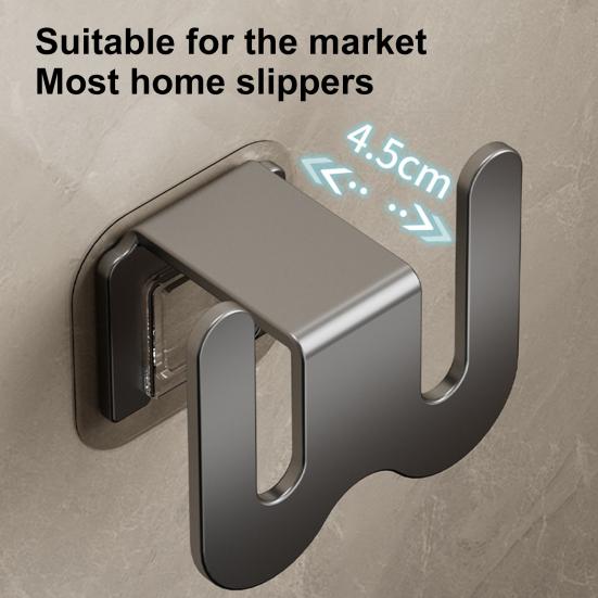 Slipper Drying Rack No Punching Hole Anti-slip Waterproof Bathroom Slipper Holder Quick Installation Great Load Bearing Flip Flops Wall Organizer
