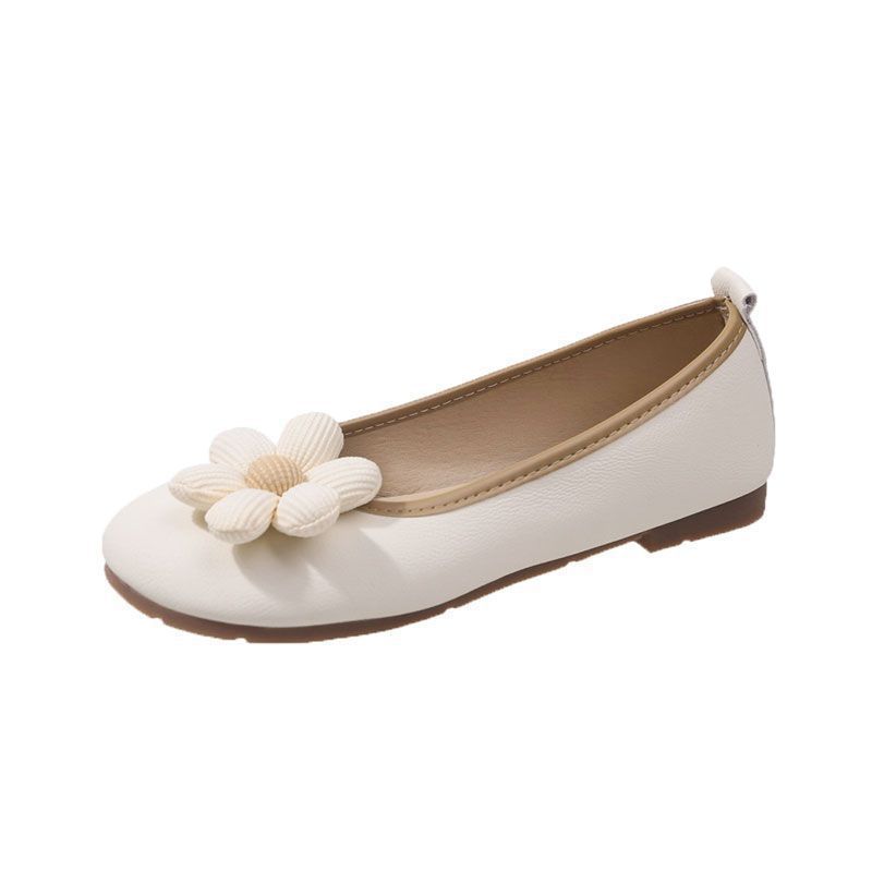 Милые цветочные одинарные туфли женские летние 2025 новые с юбкой фея ветер туфли Doudou мягкая подошва одна педаль женские туфли