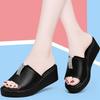 Туфли на танкетке с толстой подошвой, женская верхняя одежда, летние модные босоножки, увеличивающие высоту голени