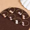 Teardrop Freshwater Pearl Ring - Gold-plated Adjustable, Available In Three Colors