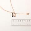 Atria Surgical Material Stylish H Long Necklace EWSSNSC0015PKF