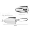 1 2pcs Stainless Steel Foldable Gardening Shovel Spade Transplant Tool Strong Handle for Flower Bed and Emergency Outdoor Use