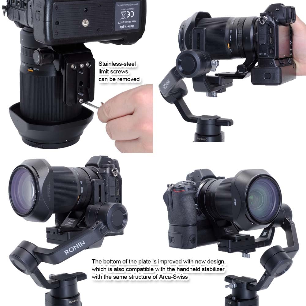 Кольцо объектива камеры, совместимое со штативом, для объективов Nikon, таких как Z VR и Z. Включает поддержку объектива, кронштейн объектива, крепление для штатива и быстросъемное крепление.