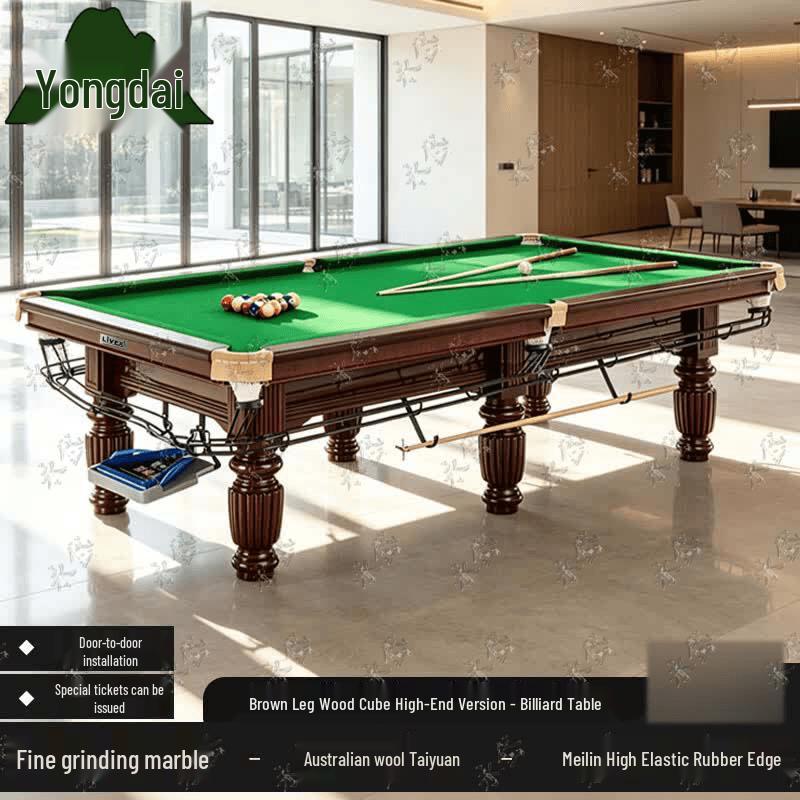 Yongdai Standard Chinese 8/9 Ball Billiard Table