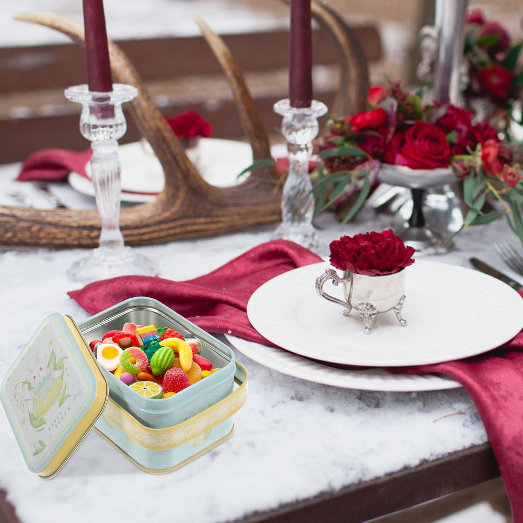 Jar Portable Tin Box Storage Boxes Festival Biscuit Containers Round Candy Tins