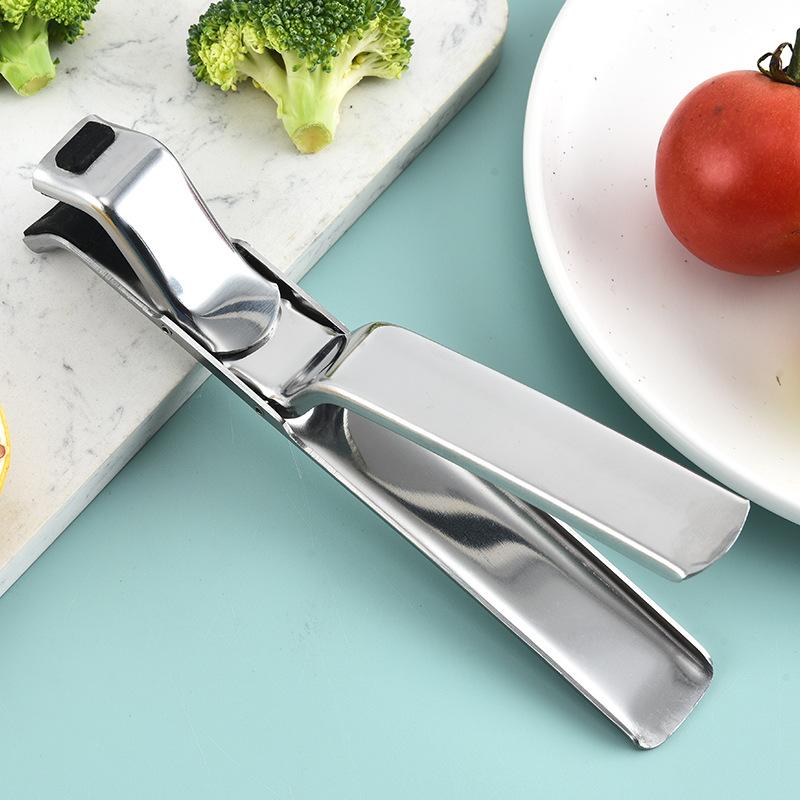 HOT Dish Plate Bowl Clip Stainless Steel Bowl Clip Universal Handheld Plate Holder Tong Anti-Hot Clamp Gripper Kitchen Tools