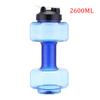 Water Dumbbell Sport Bottle Large Capacity Gym Running Fitness Bodybuilding Exercise Outdoor Bicycle Camping Cycling Bottle