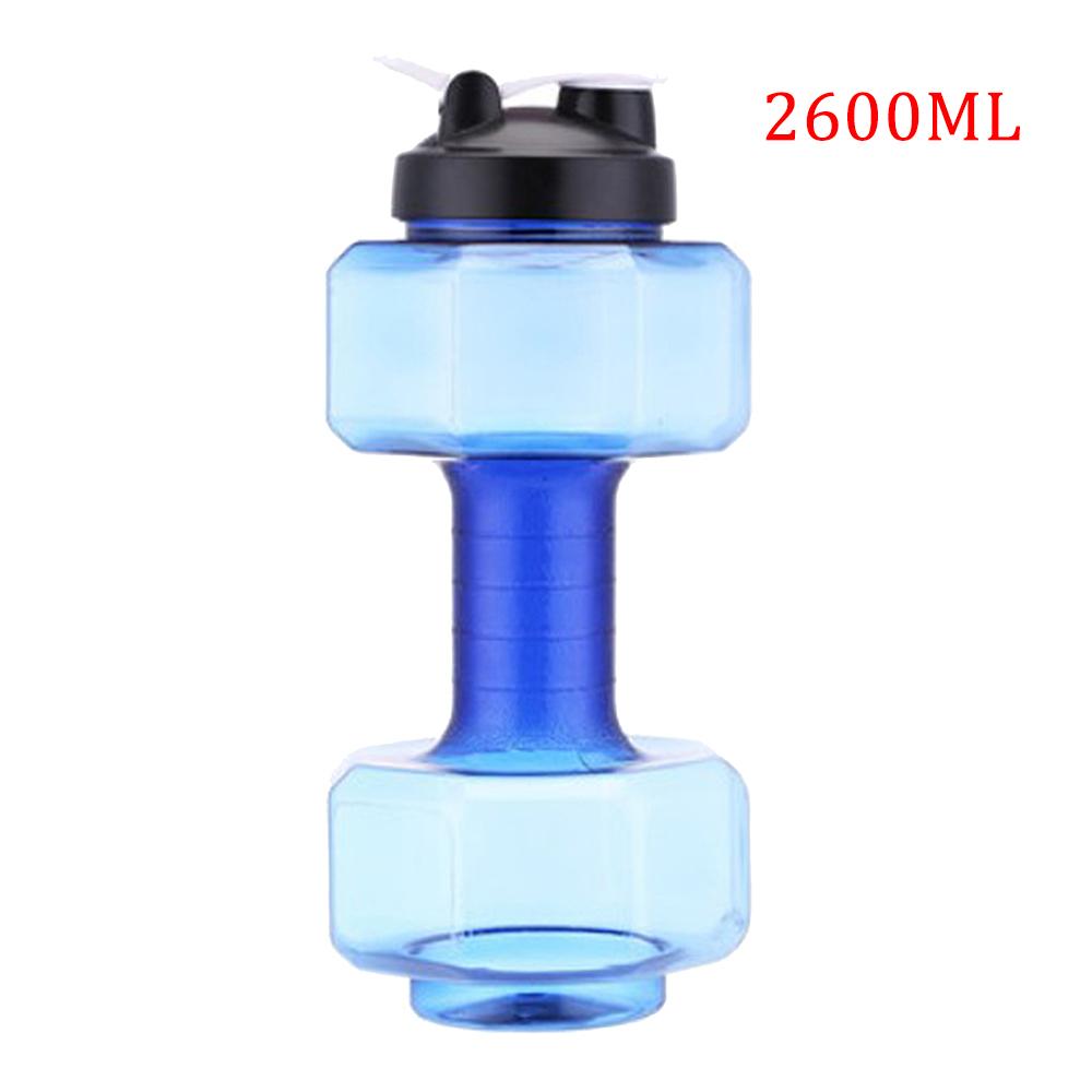 Water Dumbbell Sport Bottle Large Capacity Gym Running Fitness Bodybuilding Exercise Outdoor Bicycle Camping Cycling Bottle