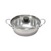 Warakuan HC-43, 22cm Tabletop Pot with Glass Lid, Stainless Steel, Induction Compatible, Suitable for Yosenabe and Kimchi Pots