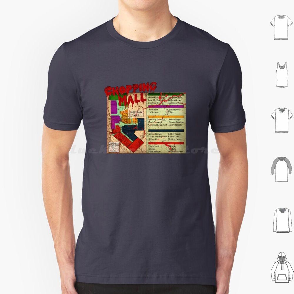 Chopping Mall V2 Хоррор Футболка Хлопок Мужская Женская Печать DIY Chopping Mall Слэшер Хоррор 80-е Культовое Кино Фильмы Vhs